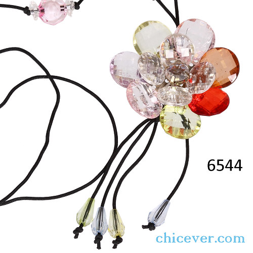 Halskette, Acryl Perlen, Handarbeit, Länge verstellbar, 6544